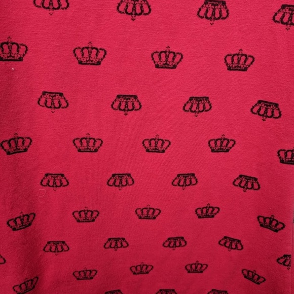 T Bar Red Crown Short Sleeved Shirt Size Small - Picture 2 of 5